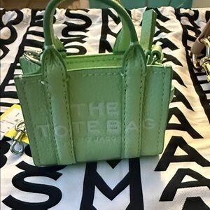Marc Jacobs Light Green Mini Tote charm